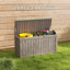 Boîte de rangement verrouillable en résine résistante à l'eau 80 gallons Emperic Design-133454854-98754010