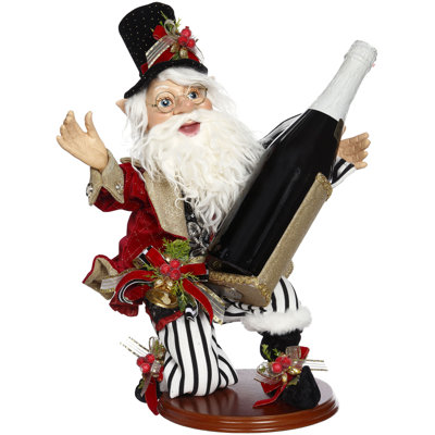 Elf With Wine Holder - 17 Inches