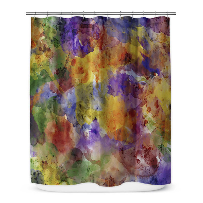 Elings Abstract Shower Curtain, 90" H x 70" W