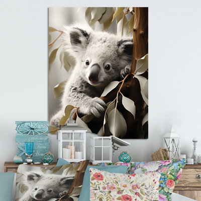 Art mural en métal minimaliste, Koala 3