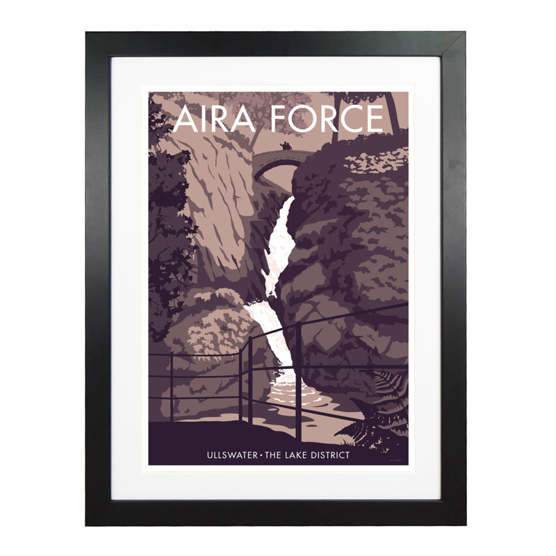 Aira Force by Stephen Millership - Print, Black, 54cm H x 44cm W x 2.2cm D