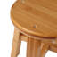 Borg Solid Wood Accent Stool
