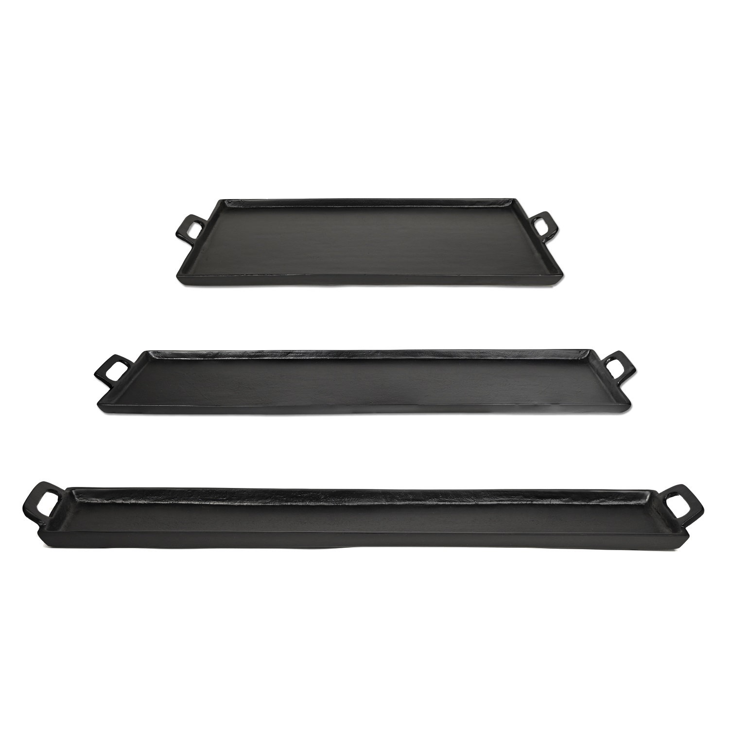 Aluminum Decorative Tray, 2" H x 10" W x 34" D