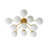 Honniball Frosted Glass Globe Sputnik Semi-flush Mount-1230818863-1232926380