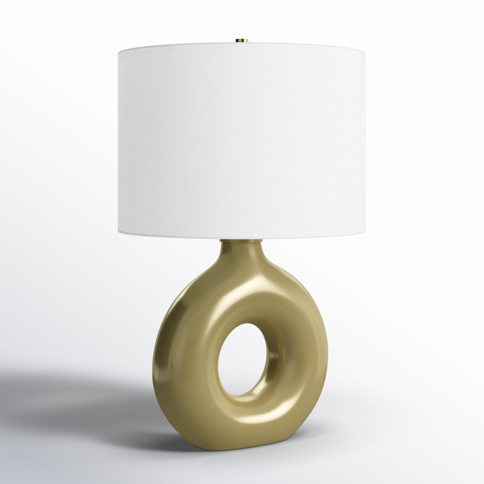 Roumel Ceramic Table Lamp, Green