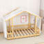 Lit plateforme en bois avec baldaquin en tissu transparent et guirlande lumineuse-1415081395-1415081392