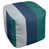Argent / bleu marine / vert