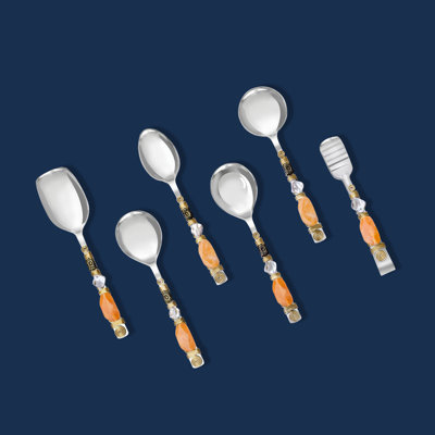 Devin-Jak 6 Piece Stainless Steel Hostess Set