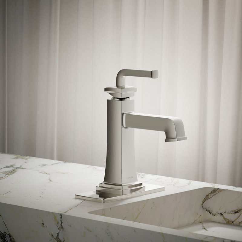 Riff Single-Handle Bathroom Sink Faucet, Vibrant Polished Nickel, 1 GPM