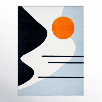 Felipe Wool Ivory / Blue Rug