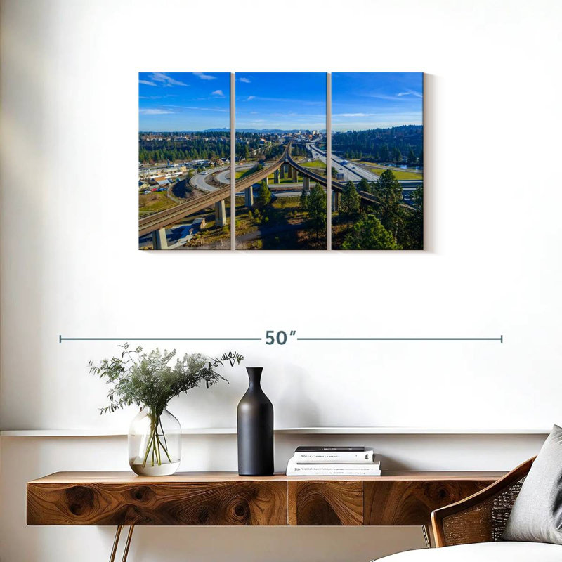 Paysage urbain de Spokane, H 20 po x l 33 po