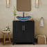 Meuble-lavabo simple 30 po avec lavabo moderne autoportant