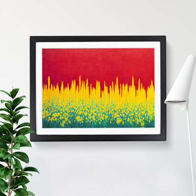 Distinguished Abstract Flowers - Single Picture Frame Print