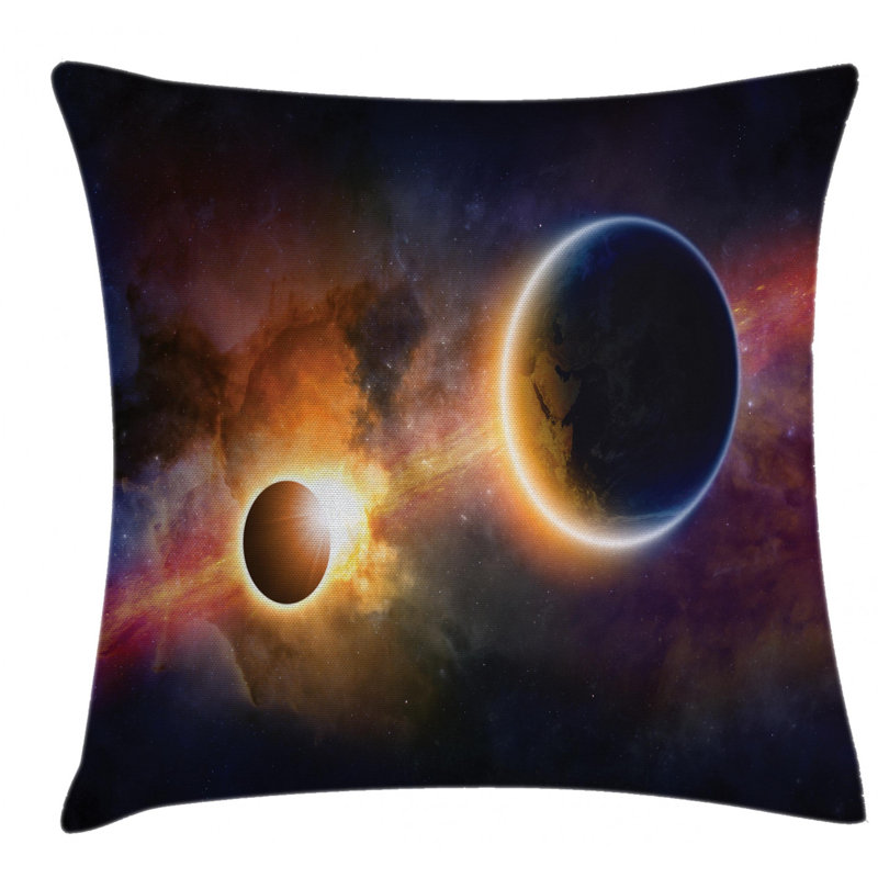 Housse de coussin décoratif intérieur/extérieur 36 po outer space