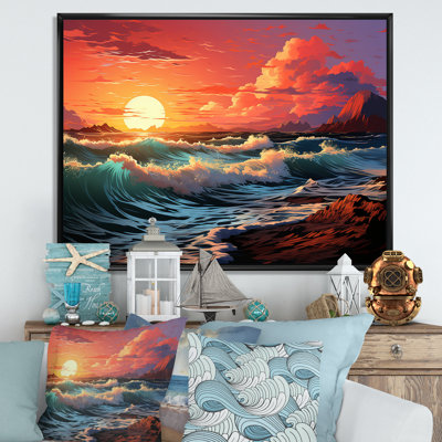 Rainbow Beach Sunset sur toile