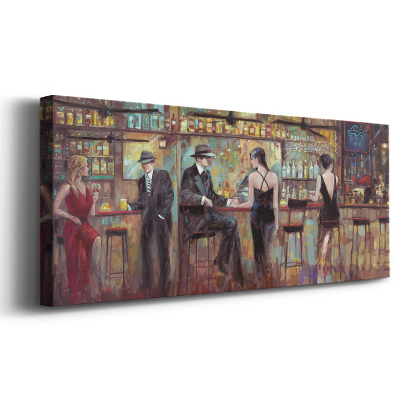 Happy Hour sur toile, H 24 po x l 60 po x P 1,5 po