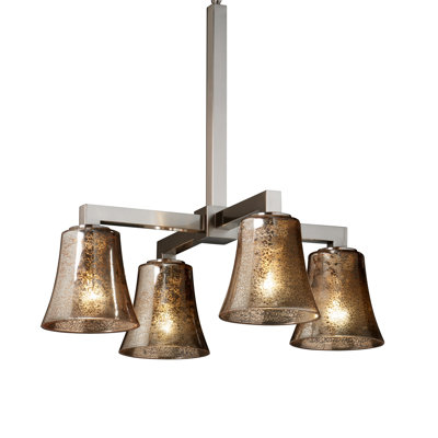 Aaron-Lee 4 - Light Dimmable Geometric Chandelier