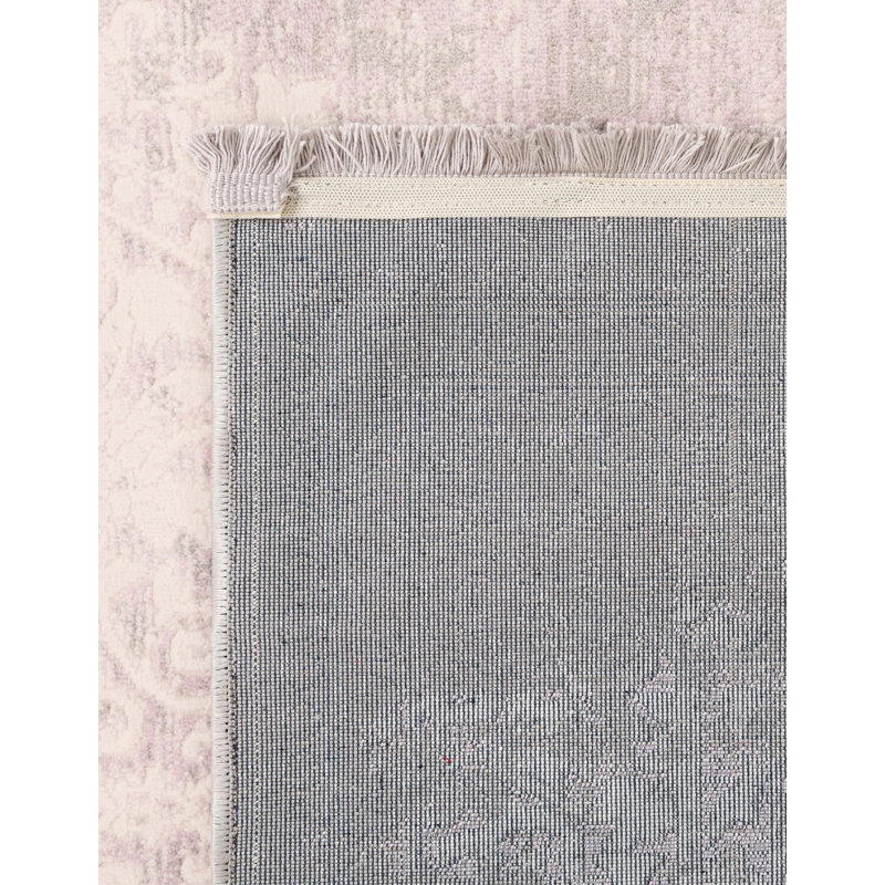 Malynn Oriental Area Rug, Purple/Beige, Rectangle 2' x 3'1"