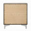 Mobilier de chambre à coucher moderne et moderne avec table de chevet à finition blanche et 2 tiroirs en métal 1Pc