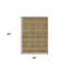 Tapis intérieur / extérieur 3 pi x 5 pi vert et vert olive à motif de médaillons lavables HomeRoots