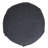 Woven Cotton Textured Round Pouf - 14" - Gray