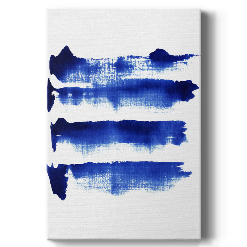 Toile tendue abstraite avec châssis de la galerie CCXIVX - prête à être accrochée, H 48 po x l 32 po