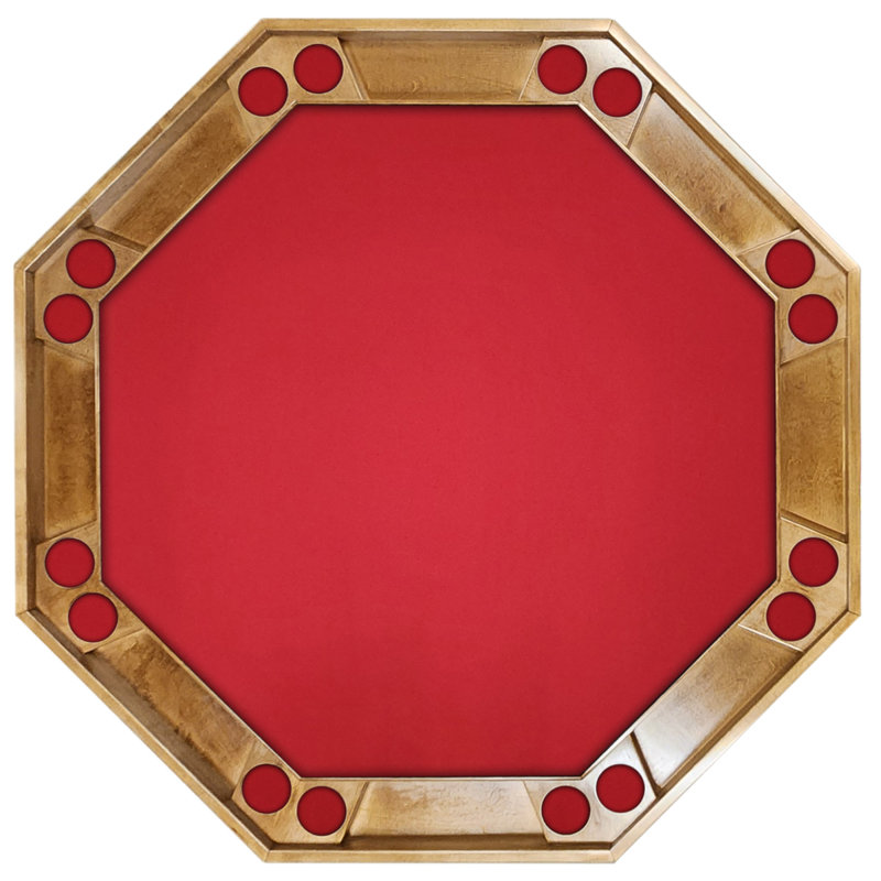Table 1000 pièces 1000 pièces, Feutre rouge, Bois fruitier / noyer