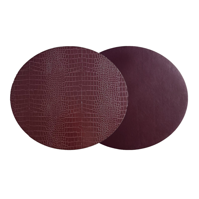 Dovi Faux Leather Oval Placemats