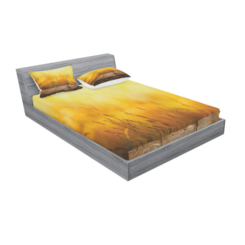 Ensemble de draps en bois vide, Ensemble de draps pour lit double avec un drap-hou