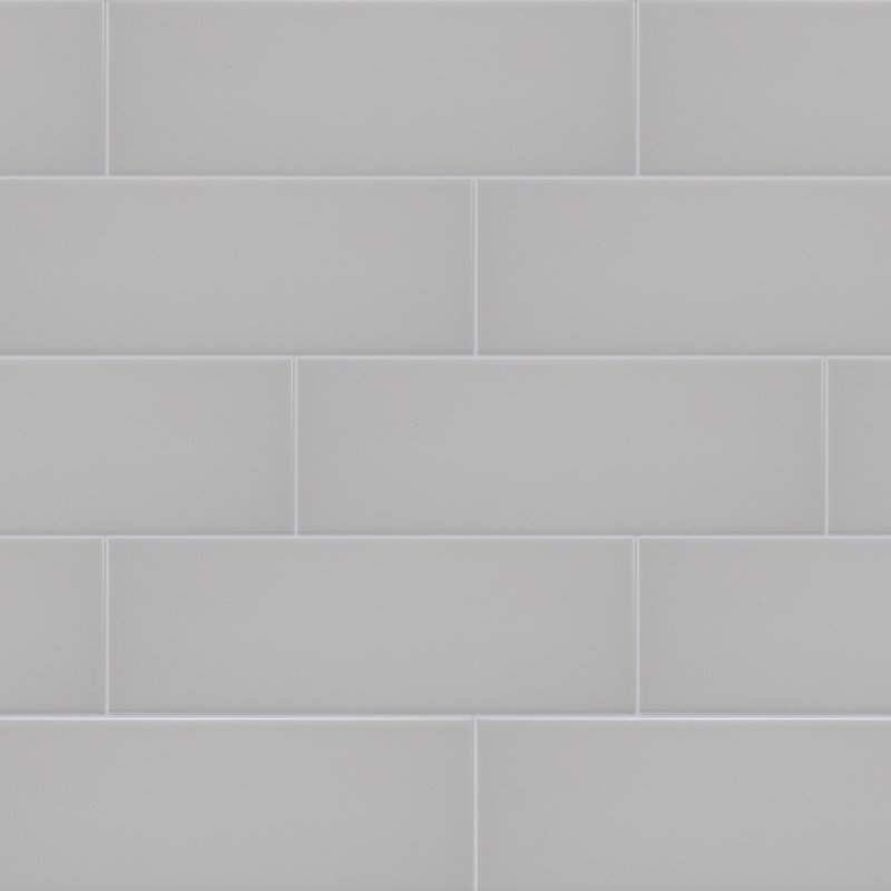 Berkeley 4" x 12" Ceramic Subway Tile, Matte Desert Gray