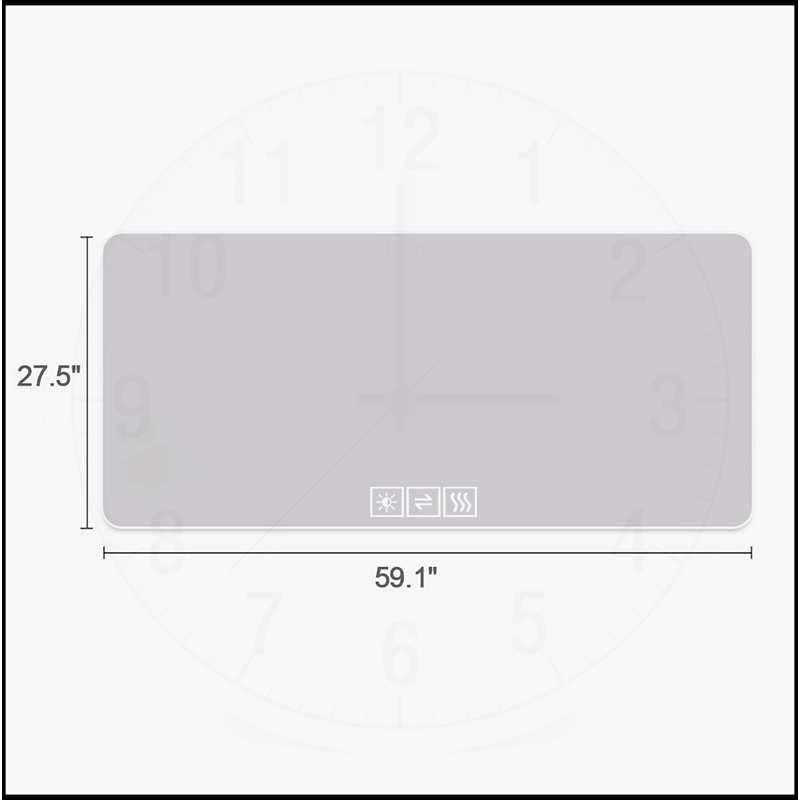 28*60in LED bathroom mirror