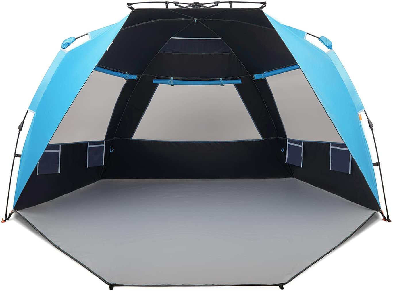 inisep Beach Tent Easy Set Up 4-6 Person Popup Sun Shelter 99 Wide | Wayfair