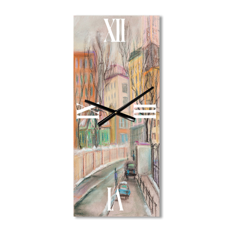 Horloge murale Lanes in Moscow City, Grand