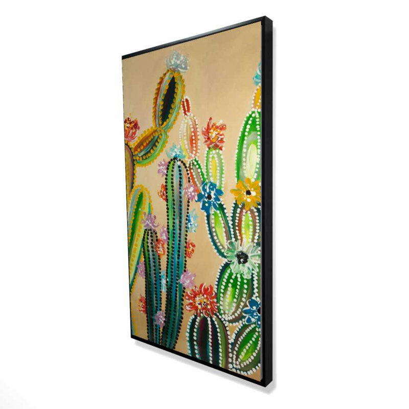 Desert Gems - art floral contemporain sur toile pour la maison
