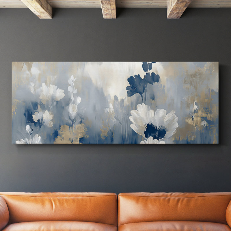 Botanical Series-CCCCL XXII - Toile tendue avec châssis - Prêt à être accroché, H 16 po x l 40 po
