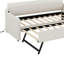 Lit de jour simple tapissier avec couchette et USB-373618309