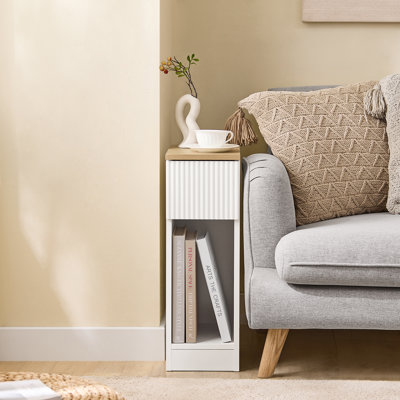 20cm W Engineered Wood Bedside Table