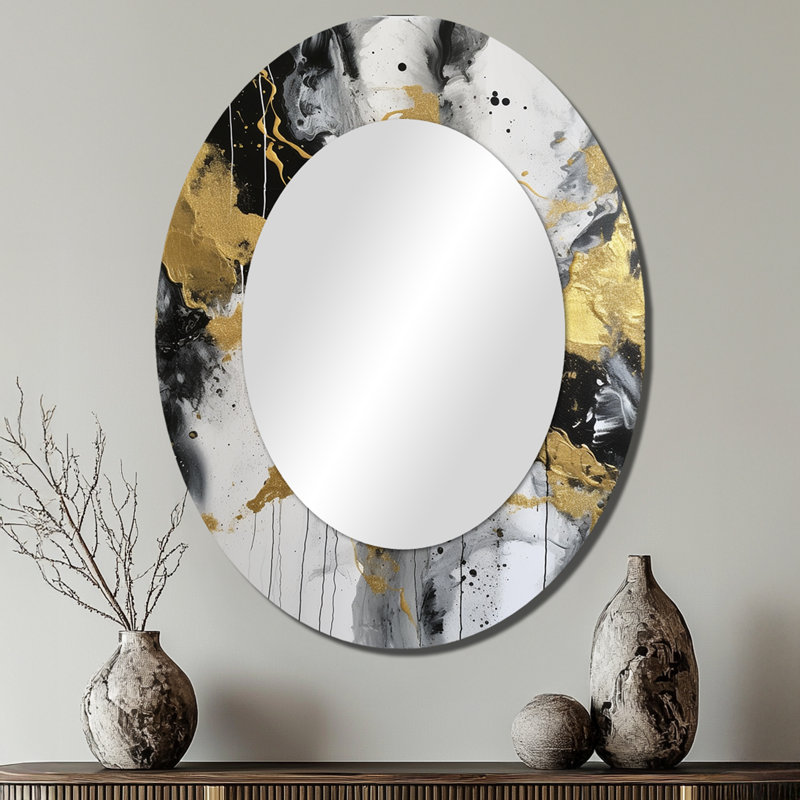 Miroir mural ovale River Happiness, 40 po x 30 po