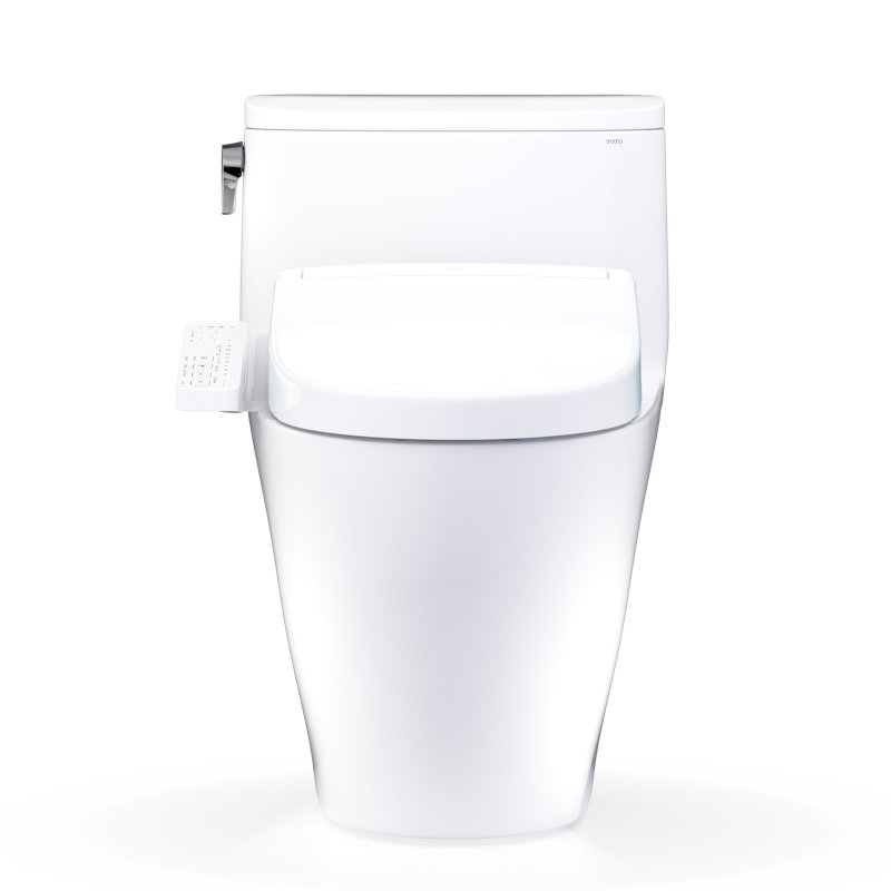 TOTO® WASHLET®+ Nexus® One-Piece Elongated 1.28 GPF Toilet and WASHLET S2 Bidet Seat, Cotton White - MW6423346CEFG#01
