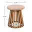 Table basse d'extérieur Vihaan, table basse ronde, petite table basse, table basse en bois massif-202252966-233114153