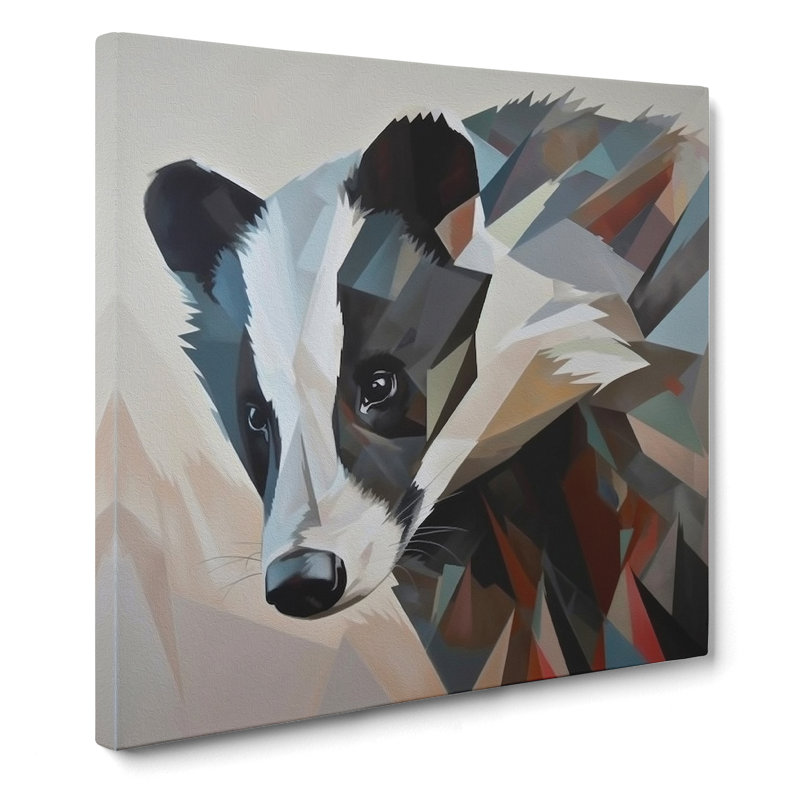 Badger Abstract No.1 - No Frame Print, 35cm H x 35cm W x 3cm D