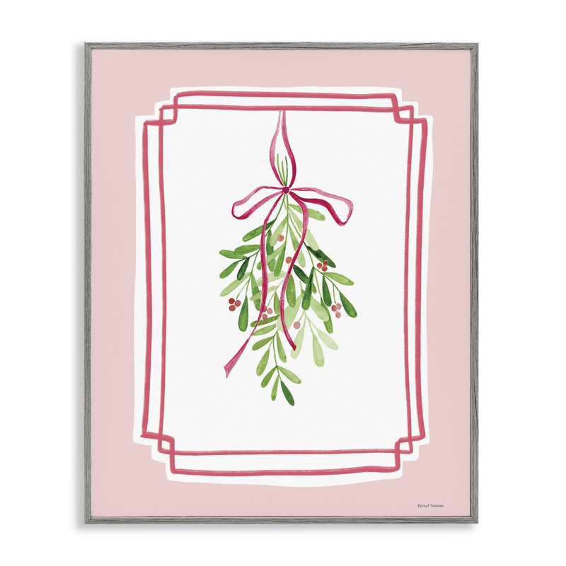 Giclée encadrée «Mistletoe», par Rachel Nieman, Estampe numérique Farmhouse, H 20 po x l 16 po