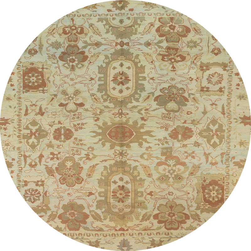 Abstract Indoor Rug, Round 3'