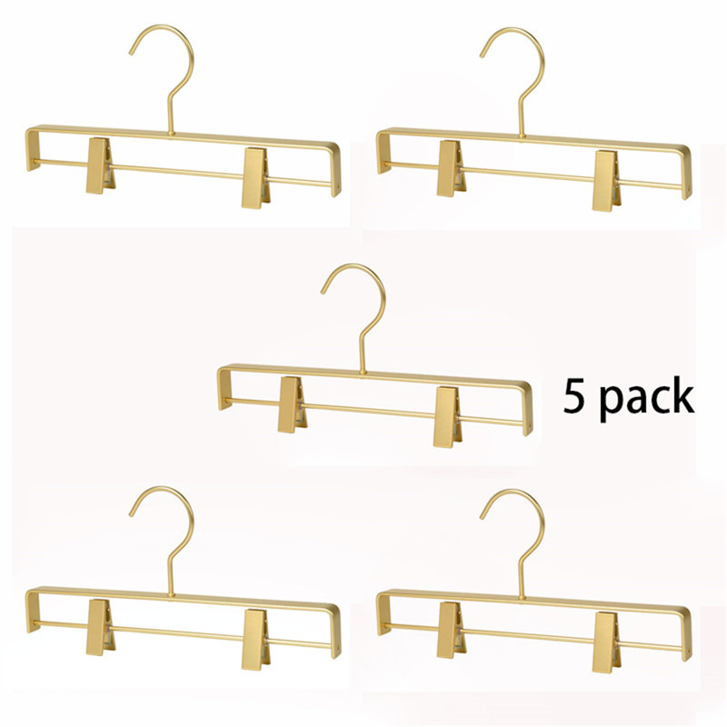 Aluminum Alloy Pants Hanger with Clips, 5