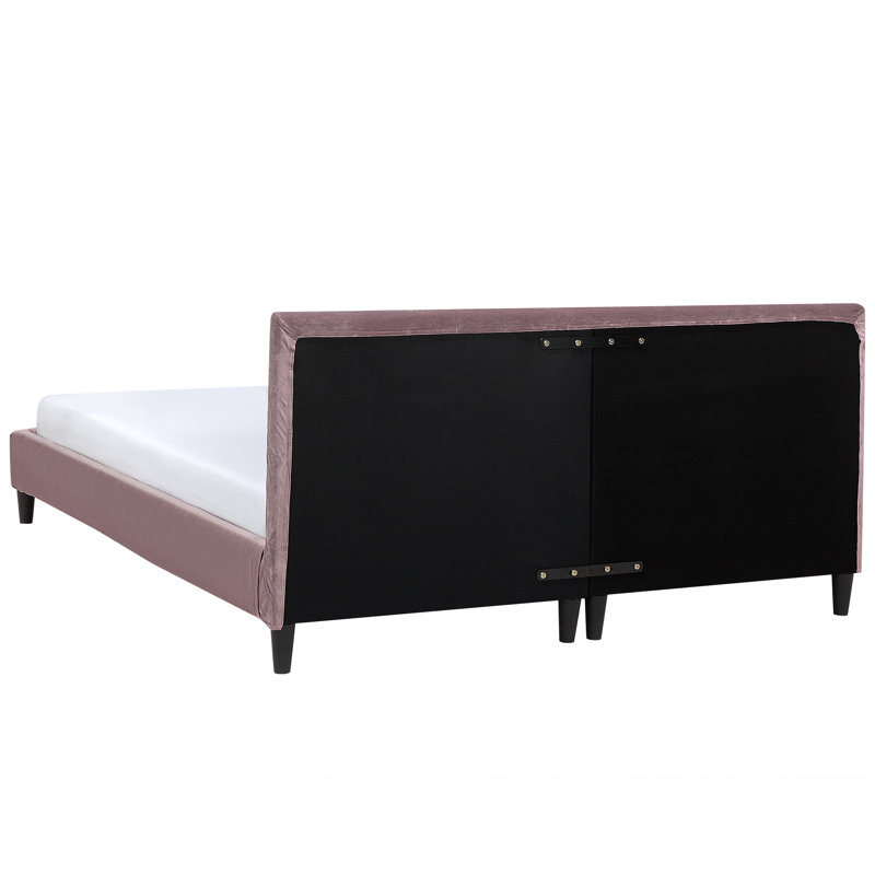 Xzavier Upholstered Bed, European Kingsize (160 x 200 cm), Pink