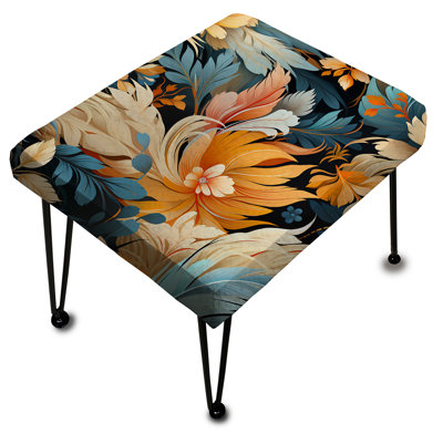 Repose-pieds Earthy Tones Boho Inspire Feather