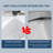 36 Inch Solid Surface Bathroom Vanity Top with Integrated Sink, Slim 0.56" Thick Countertop, Bright White Modern Design, Lightweight & Easy Install