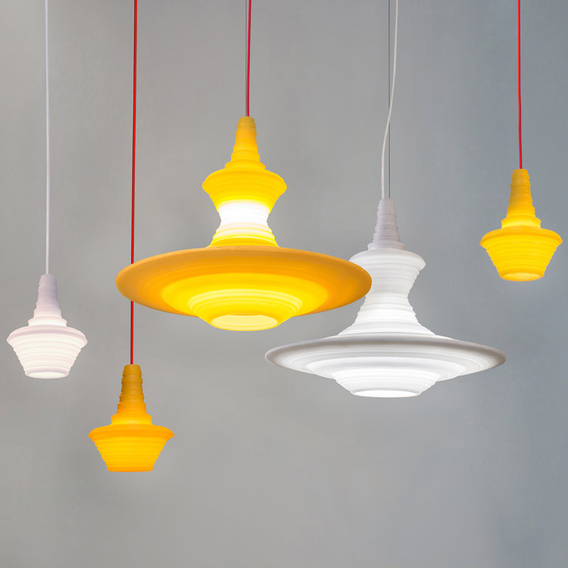 Stupa 1 - Light Pendant, Yellow