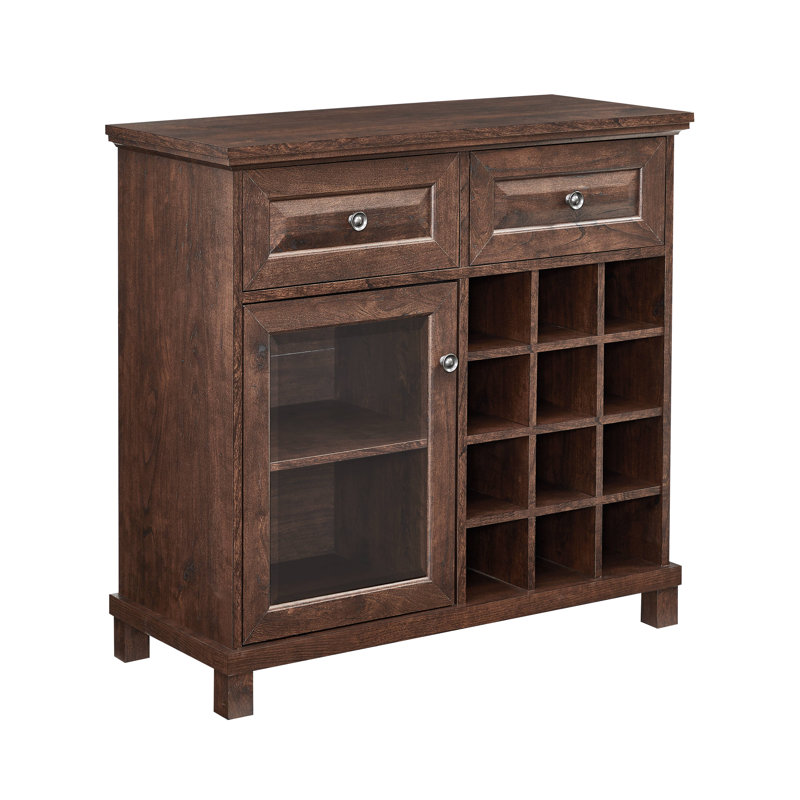 Antonise 31.5'' Bar Cabinet, Mahogany