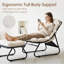 Chaise longue d'extérieur avec repose-pieds et coussins-1986574995